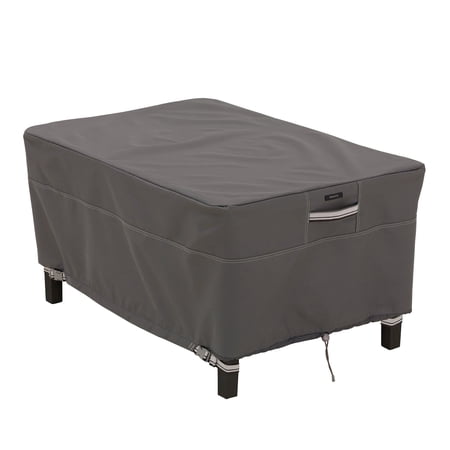 Classic Accessories Ravenna Water-Resistant 32 Inch Rectangular Patio Ottoman/Table Cover