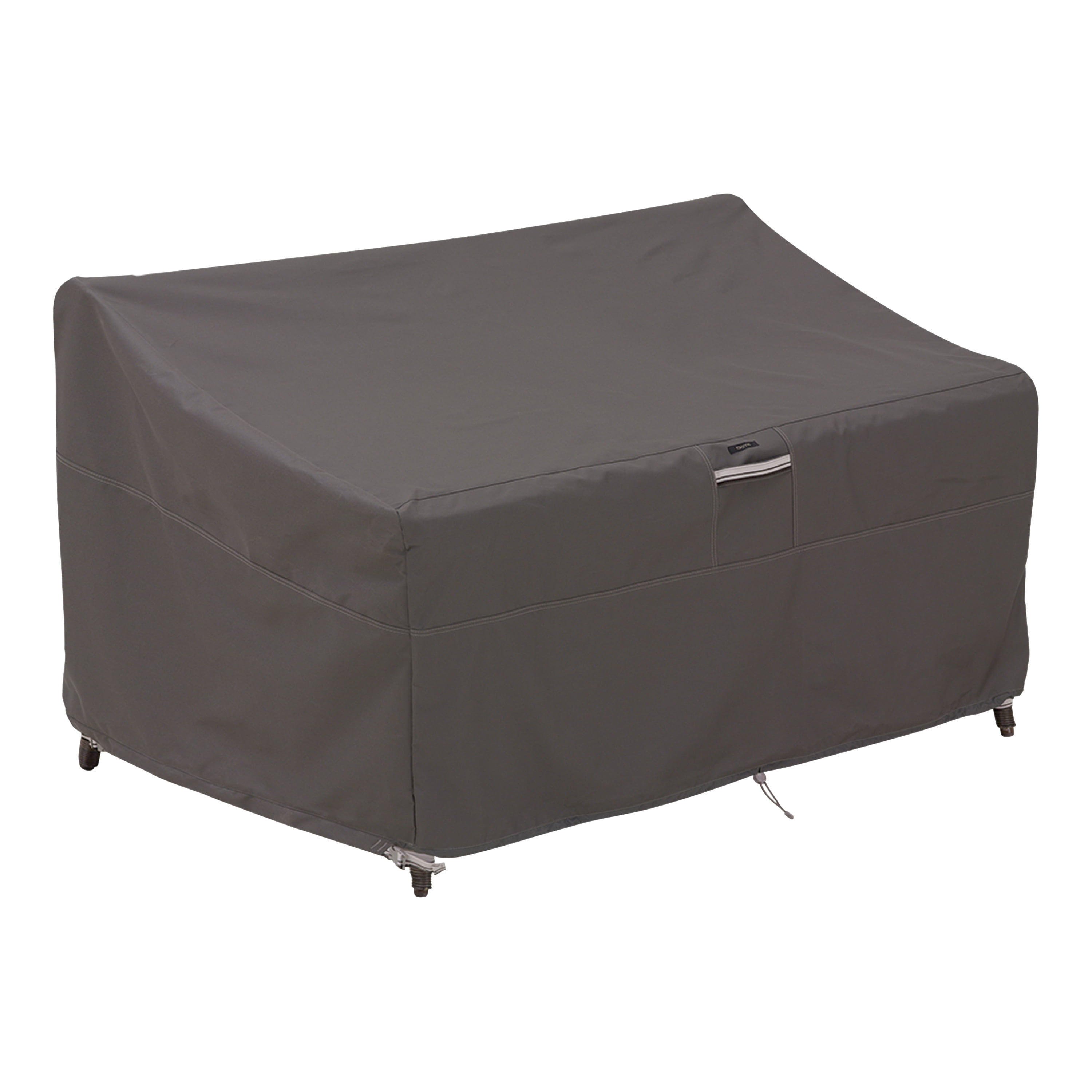Medium Dark Taupe Water-Resistant Patio Loveseat Cover