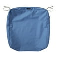 thumbnail image 1 of Classic Accessories Ravenna Water-Resistant Patio Seat Cushion Cover, 23 x 23 x 5 inch, Empire Blue, 1 of 15