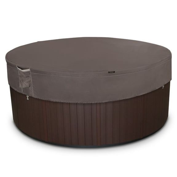 Classic Accessories Ravenna Water-Resistant Round Hot Tub Cover, 84 Inch