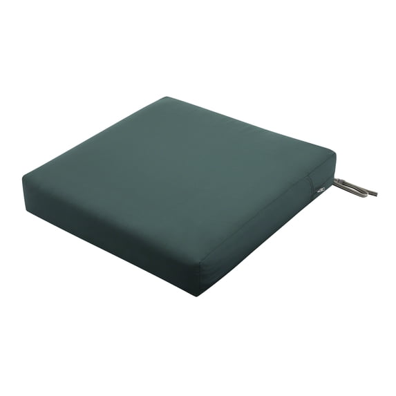 Classic Accessories Ravenna Water-Resistant Patio Lounge Chair/Loveseat Cushion, 23 x 23 x 5 Inch, Mallard Green