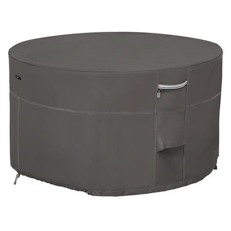 Classic Accessories Round Fire Pit & Table Cover - Small, Taupe