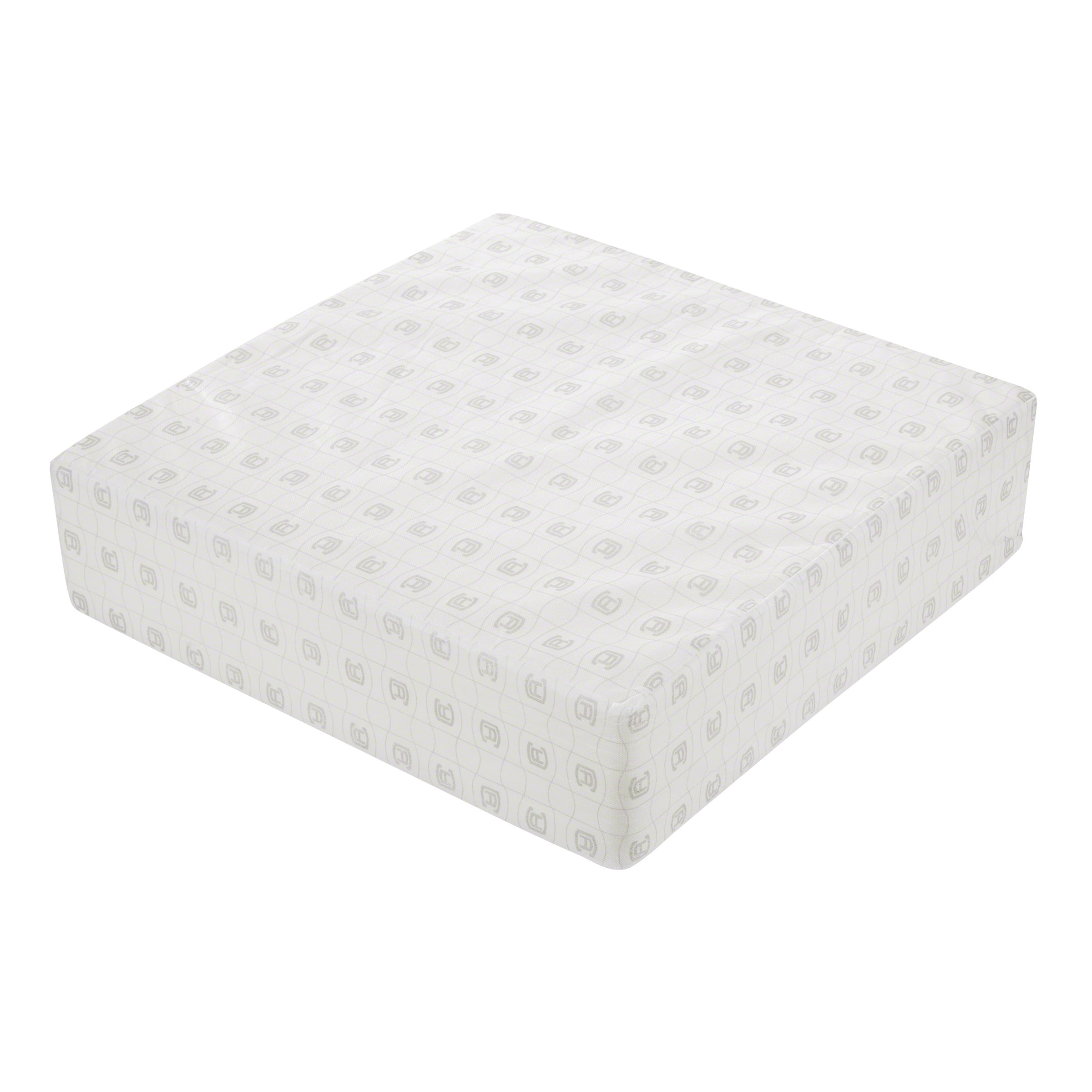 High-Density Foam Square Patio Lounge Seat Cushion, 19" x 19" x 5", Off-White