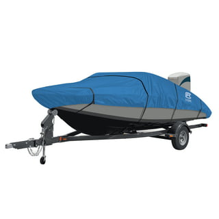 14-16ft 210D Trailerable Boat Cover Waterproof Fishing Ski Bass