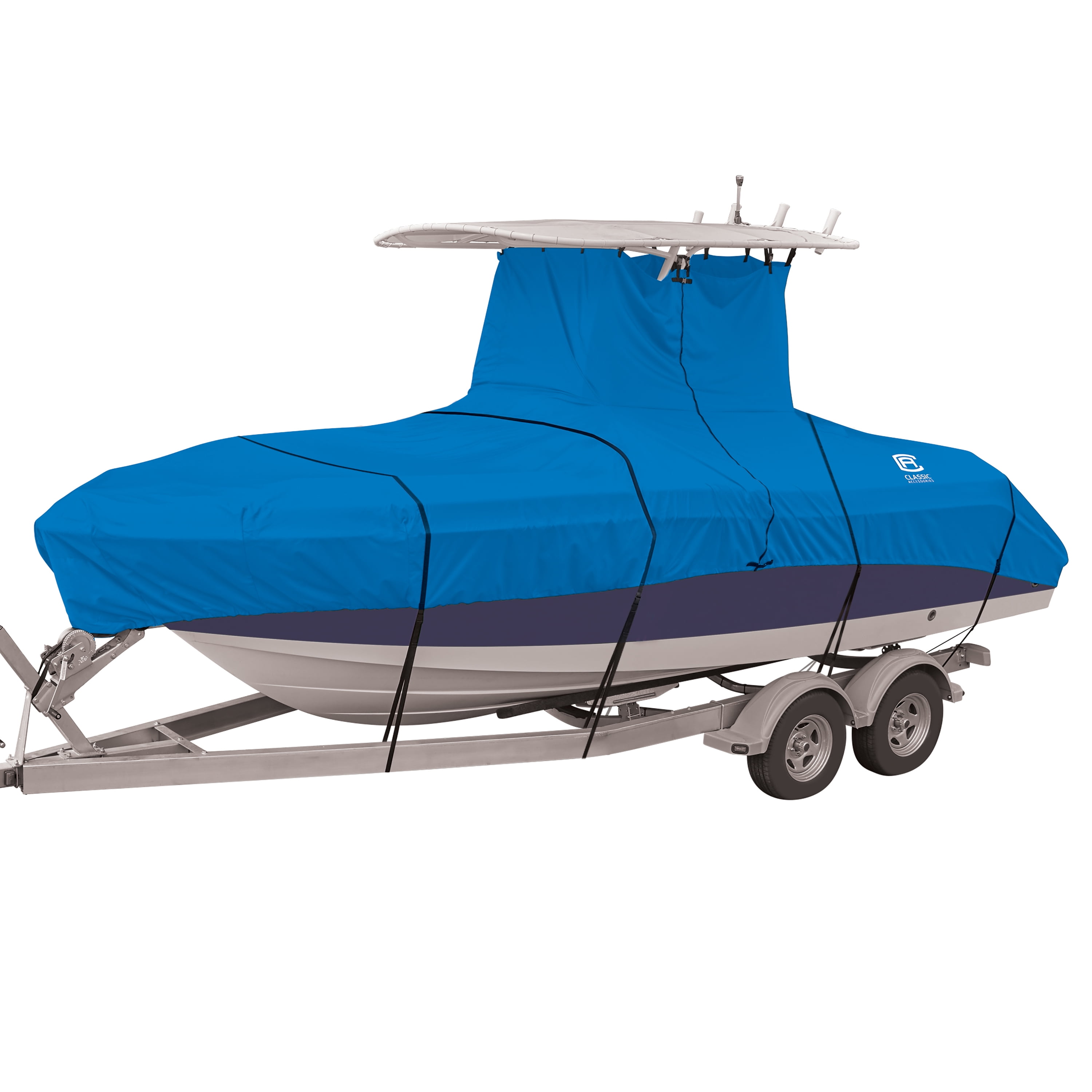 Stellex Blue All Seasons Boat Cover by Classic Accessories at