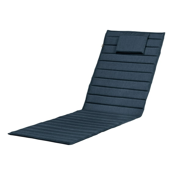 Classic Accessories Storigami Water-Resistant Chaise Lounge Cushion, 80 x 26 inch, Heather Indigo