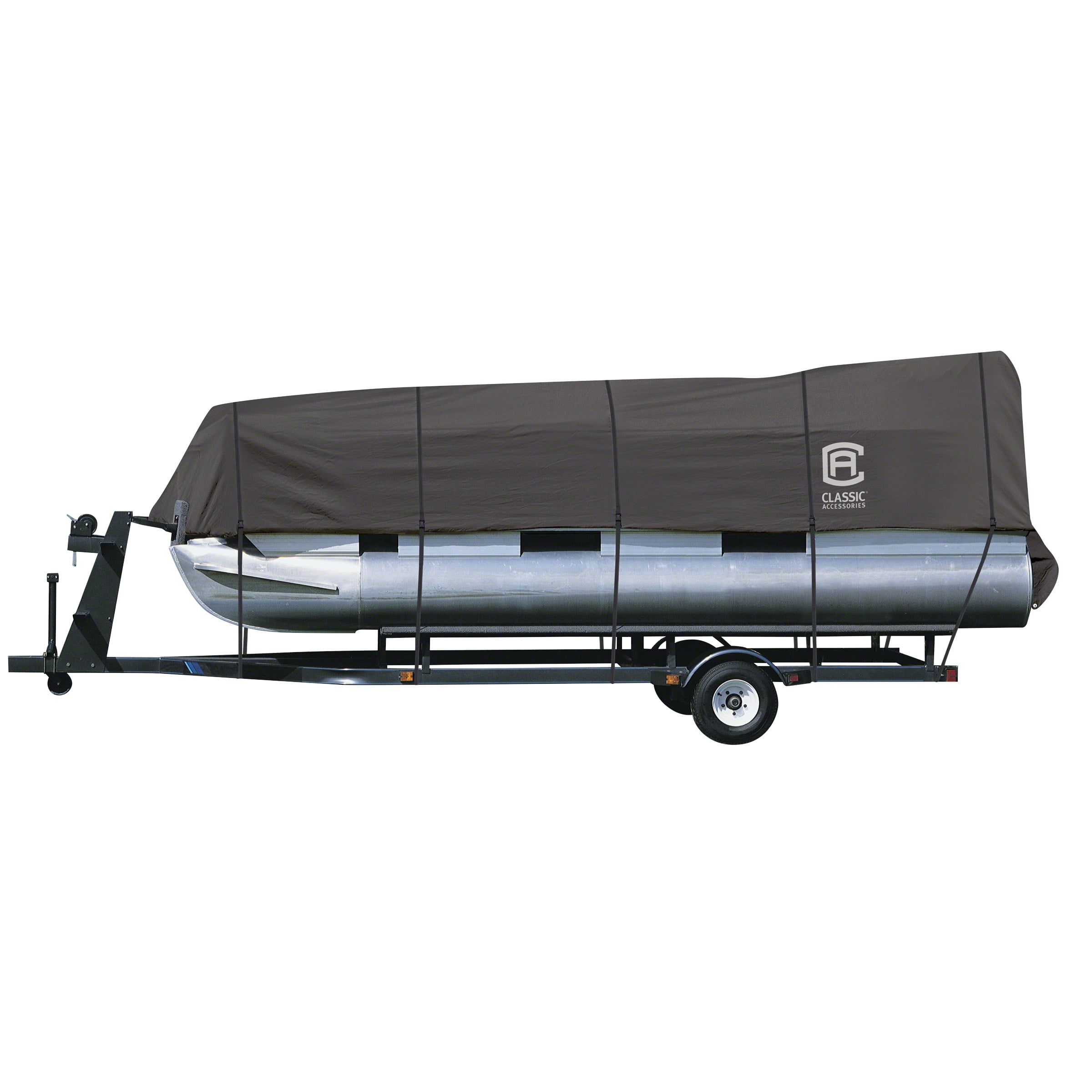 StormPro Dark Grey Heavy-Duty Pontoon Boat Cover, Fits 17-20 ft