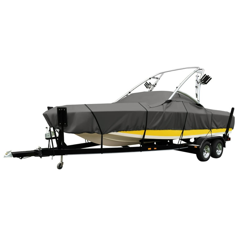 Classic Accessories StormPro Heavy-Duty Ski & Wakeboard Tower Boat Cover, Fits Boats 20 - 22 ft Long, Beam Width to 106 in Wide