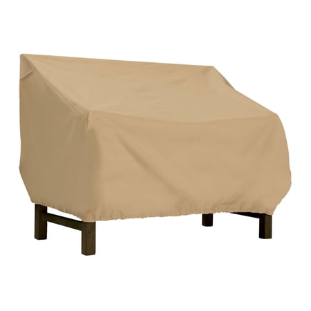 Classic Accessories Terrazzo® Patio Bench/Loveseat Cover - All Weather Protection Outdoor Furniture Cover, Medium (58272-EC)