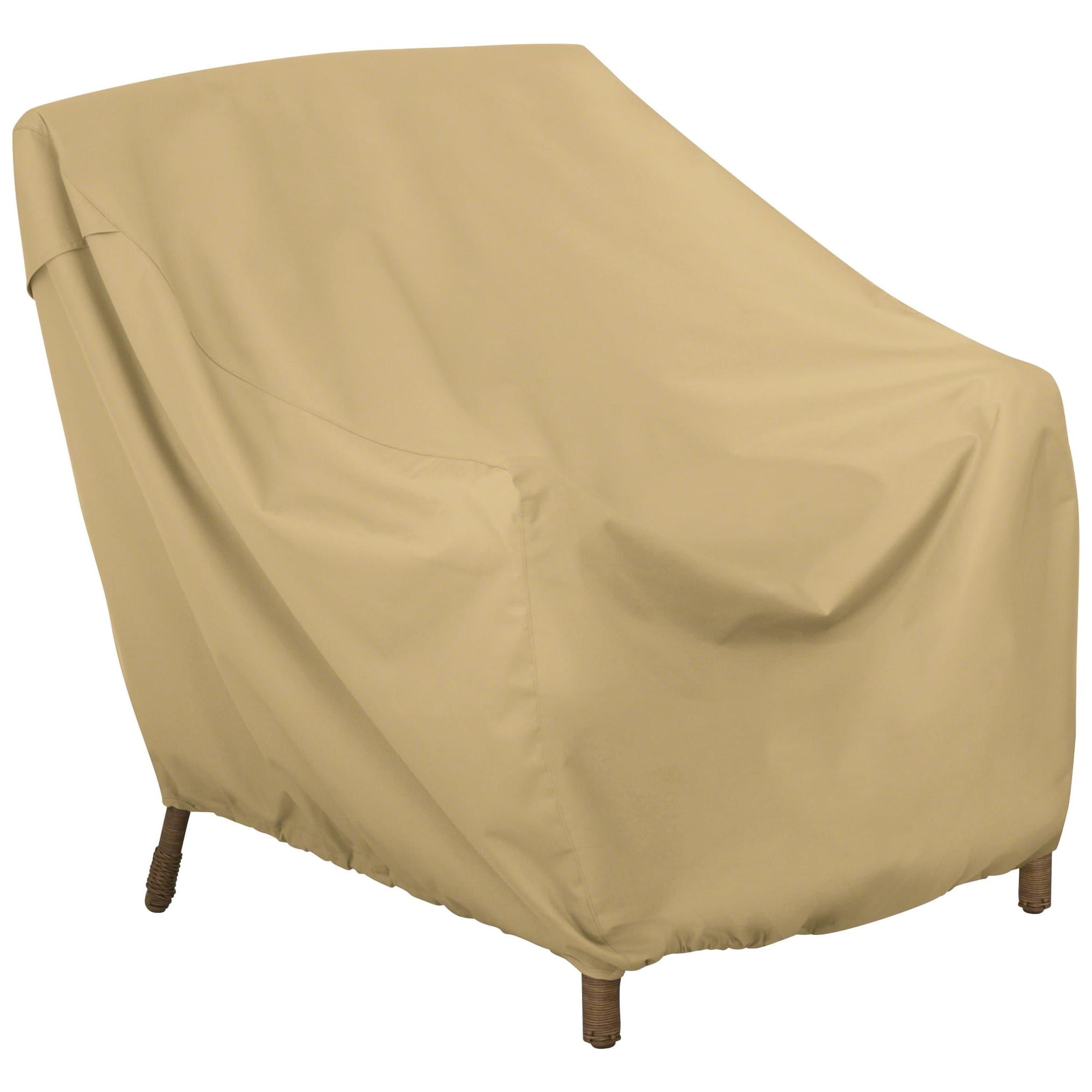 Classic Accessories Terrazzo Patio Lounge Chair Furniture Storage Cover 2-Pack Bundle