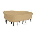 thumbnail image 1 of Classic Accessories Terrazzo® Rectangular/Oval Patio Table & Chair Set Cover - All Weather Protection Outdoor Furniture Cover, Large (58262-EC), 1 of 11
