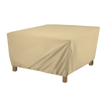 Classic Accessories Terrazzo® Square Ottoman/Coffee Table Cover - All Weather Protection Outdoor Furniture Cover, Small (55-910-022001-EC)