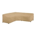 thumbnail image 1 of Classic Accessories Terrazzo Water-Resistant 100 Inch Patio V-Shaped Sectional Lounge Set Cover, 1 of 9