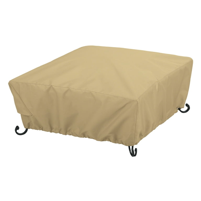 Classic Accessories Ravenna Water-Resistant 30 Inch Full Coverage Square Fire Pit Cover Classic Accessories Ravenna Water-Resistant 30 Inch Full Coverage Square Fire Pit Cover