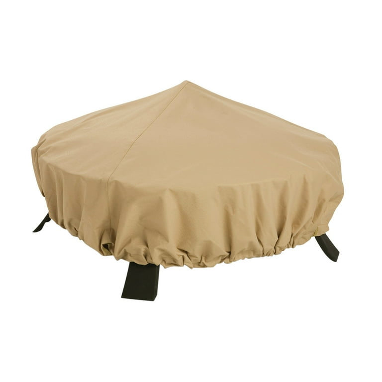 Classic Accessories Terrazzo Water-Resistant 44 Inch Round Fire Pit Cover Classic Accessories Terrazzo Water-Resistant 44 Inch Round Fire Pit Cover
