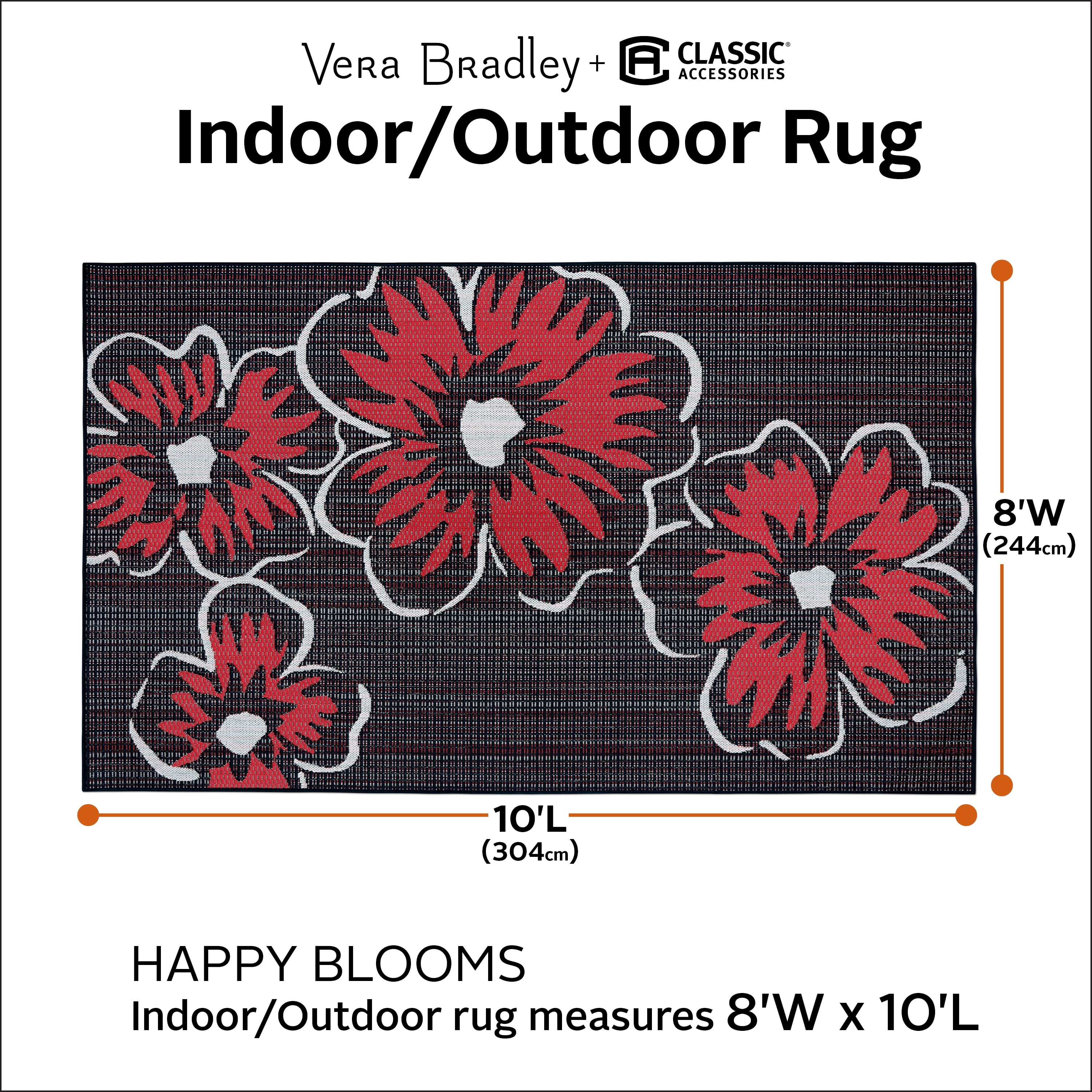 Happy Blooms Green and Pink Floral Tufted 8' x 10' Synthetic Rug