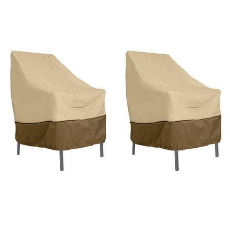 Classic Accessories Veranda High Back Patio Chair Cover, 2-Pack