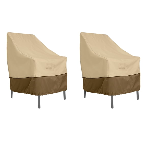 Classic Accessories Veranda High Back Patio Chair Cover, 2-Pack