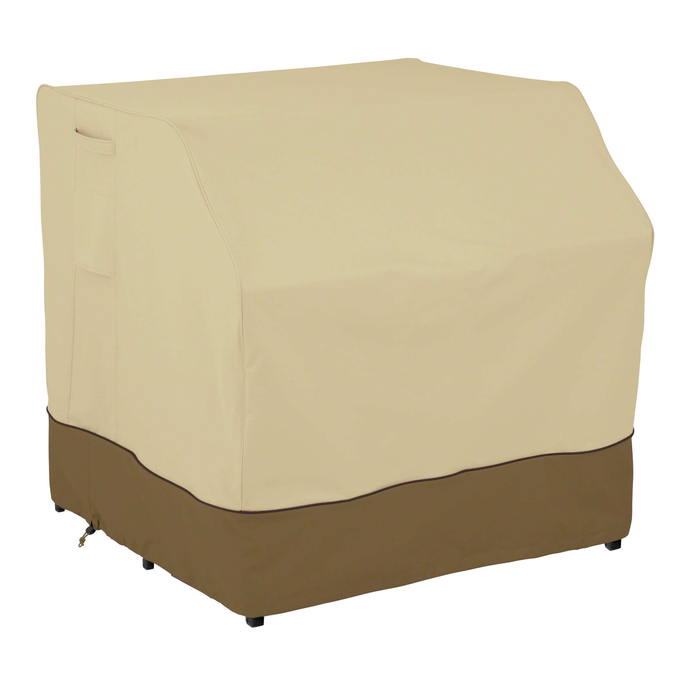 Veranda Beige and Brown Water-Resistant Outdoor Bar Set Cover
