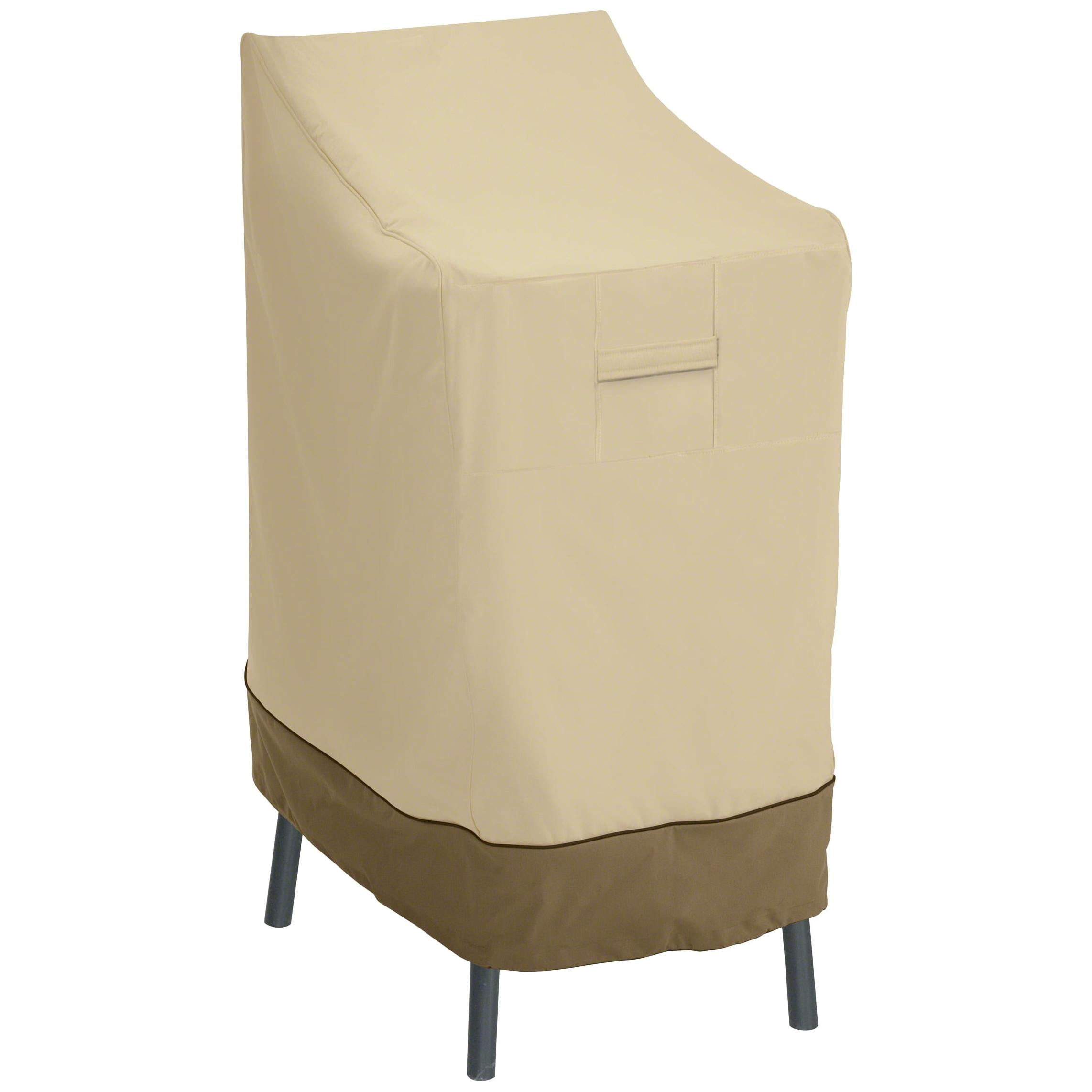 Classic Accessories Veranda Patio Bar Chair and Stool Furniture Storage Cover 2-Pack Bundle