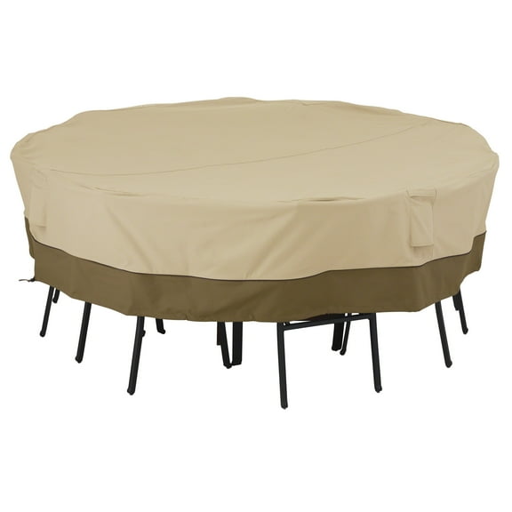 Classic Accessories Verandaâ„¢ Square Patio Table & Chair Set Cover, Large