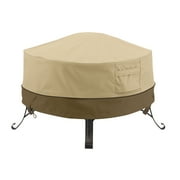 Classic Accessories Veranda Water-Resistant 30 Inch Full Coverage Round Fire Pit Cover