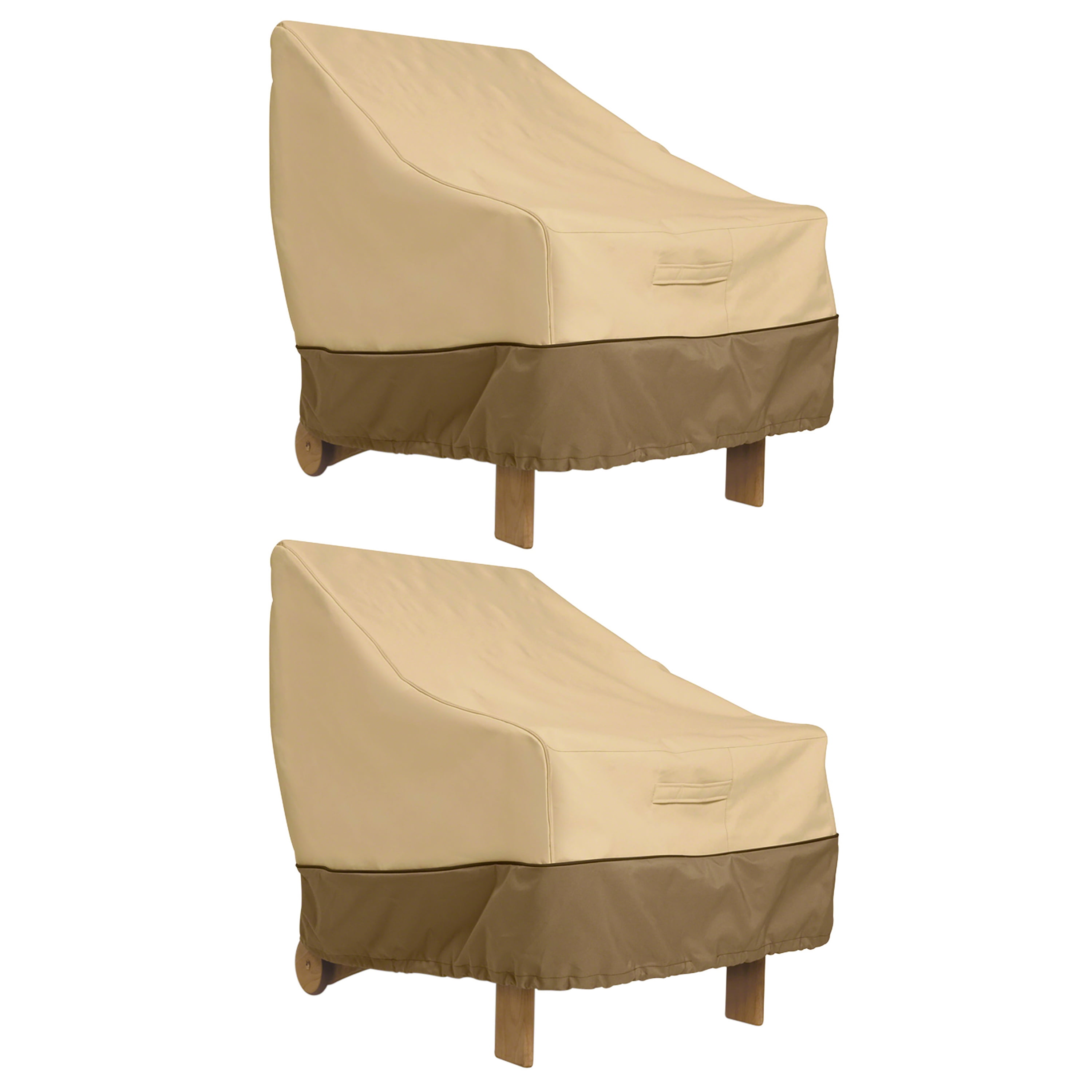 Classic Accessories Veranda Water-Resistant 31.5 Inch Adirondack Chair Cover, 2 Pack