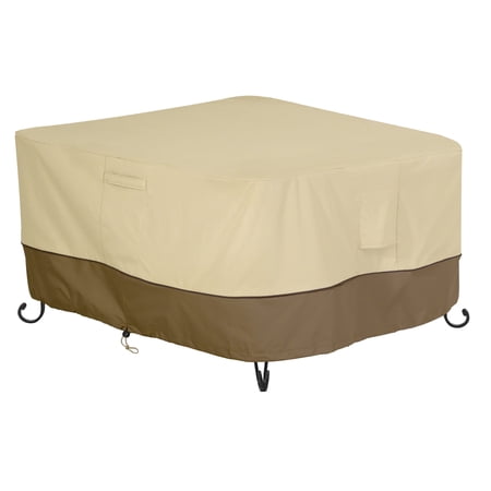 Classic Accessories Veranda Water-Resistant 62 Inch Square Fire Pit Table Cover