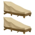 thumbnail image 1 of Classic Accessories Veranda Water-Resistant 66 Inch Patio Day Chaise Lounge Chair Cover, 2 Pack, 1 of 16