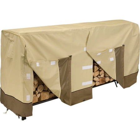 Classic Accessories Veranda™ 8' Log Rack Cover - Water Resistant Outdoor Cover, Large (72982)