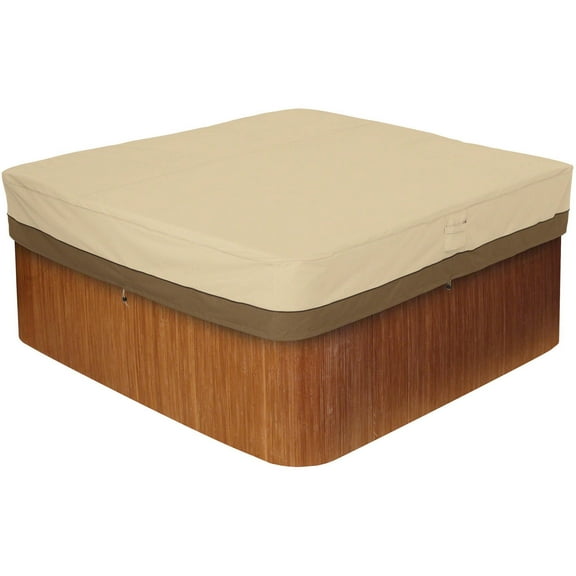 Classic Accessories Veranda Water-Resistant 86 Inch Square Hot Tub Cover