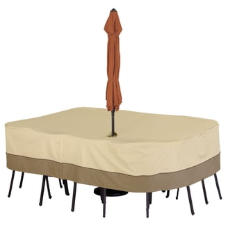 classic accessories 78902 veranda patio umbrella cover 13-Foot Water-Resistant Offset Canopy Gardelle Fabric System features an elegant fabric top with a protective water Classic Accessories Umbrella Covers in