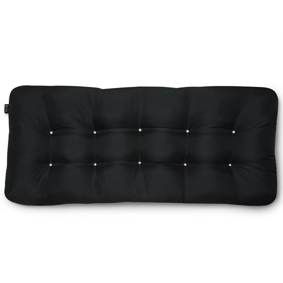 Classic Accessories Water-Resistant Indoor/Outdoor Bench Cushion Black 54"W x 18"D x 5"T