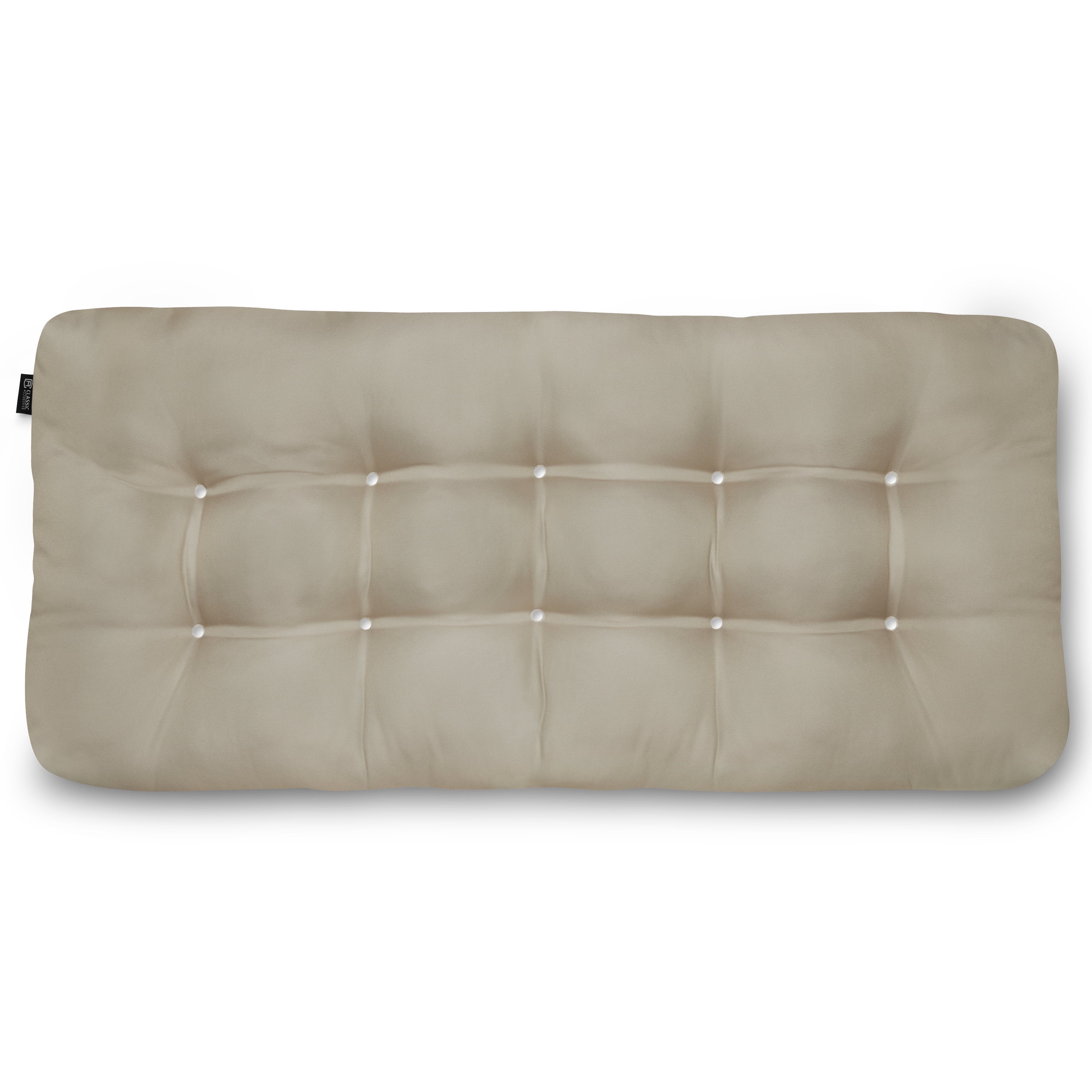 Classic Accessories Water-Resistant Indoor/Outdoor Bench Cushion Khaki 48"W x 18"D x 5"T