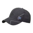 thumbnail image 1 of Classic Adjustable Hat CQXIDFH Unisex Breathable Baseball Cap, Fashion Hip Hop Sun Hat, Lightweight Headwear for Beach, Mountain Climbing & Outdoor Sports, Sun Hats (Dark Gray, One Size), 1 of 9