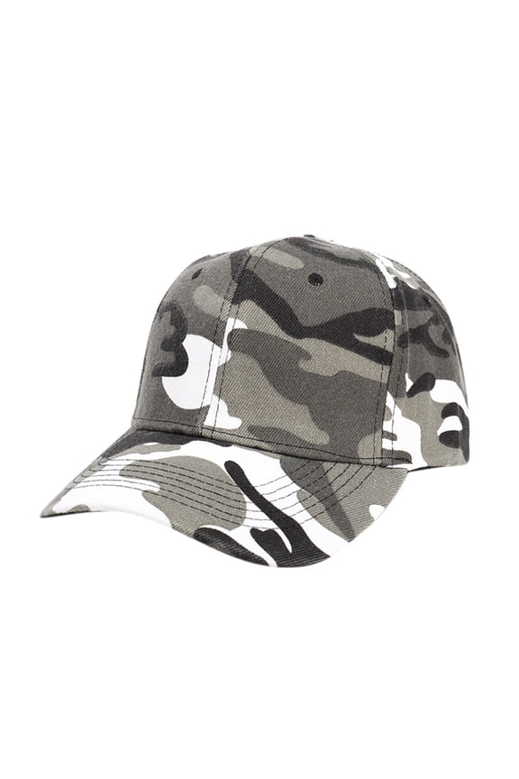 Classic Adjustable Low Crown Cotton Baseball Cap H-Camouflage