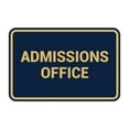 thumbnail image 1 of Classic Admissions Office Sign (Navy Blue/Gold) - Medium, 1 of 1