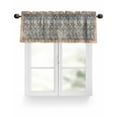 thumbnail image 1 of Classic African Valances for Windows Medieval Retro Patterns Valance Rod Pocket Light Filtering Short Window Treatments Curtains for Kitchen Bathroom Living Room Bedroom, 1 Panel, 42 x 12 Inch, 1 of 7