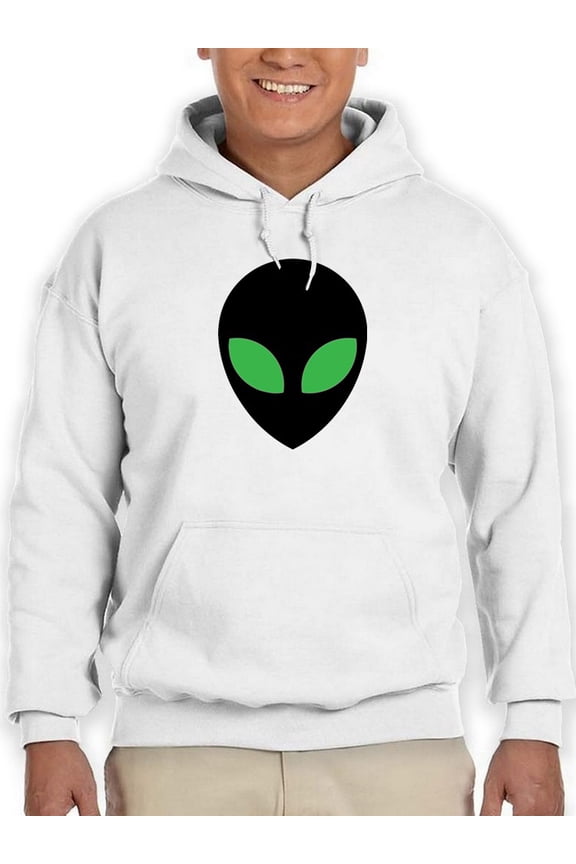 Classic Alien Head Design Hoodie Men -GoatDeals Designs, Male Small