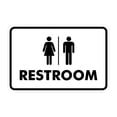 thumbnail image 1 of Classic All Gender Restroom Sign (White) - Large, 1 of 1