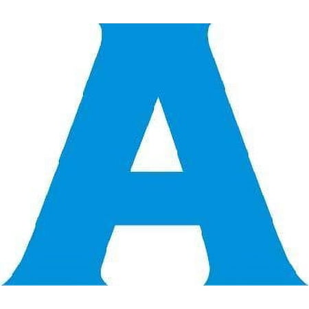 Classic Alphabetical Letter A Stock Illustration Cartoon Character Wall Art Sticker Vinyl Decals Girls Boys Children Kids Room House Wall Decor Removable Sticker Peel and Stick (20x10 inch)