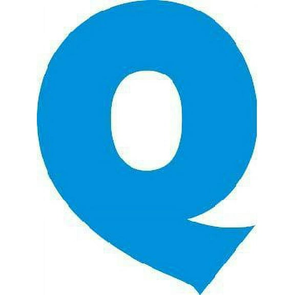 Classic Alphabetical Letter Q Stock Illustration Cartoon Character Wall Art Sticker Vinyl Decals Girls Boys Children Kids Room House Wall Decor Removable Sticker Peel and Stick (30x15 inch)