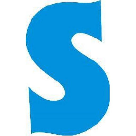 Classic Alphabetical Letter S Stock Illustration Cartoon Character Wall Art Sticker Vinyl Decals Girls Boys Children Kids Room House Wall Decor Removable Sticker Peel and Stick (30x15 inch)