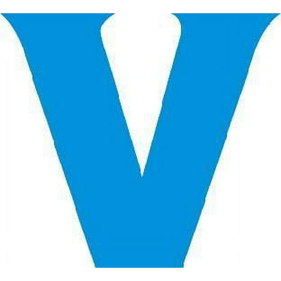 Classic Alphabetical Letter V Stock Illustration Cartoon Character Wall Art Sticker Vinyl Decals Girls Boys Children Kids Room House Wall Decor Removable Sticker Peel and Stick (30x15 inch)