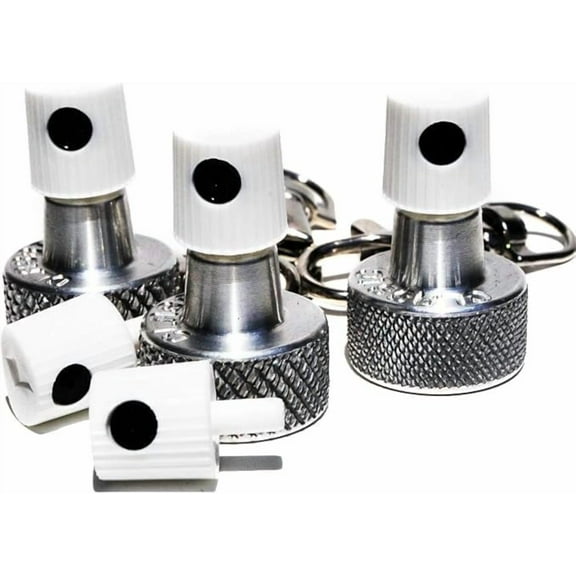 Classic Aluminum Cap Hardware Spray Paint Nozzle Adapter Keychain Set 3ct Plus 5 NY Fat Caps