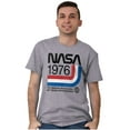 thumbnail image 1 of Classic America NASA 1976 Worm Logo Men's Graphic T Shirt Tees Brisco Brands S, 1 of 4