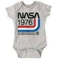 thumbnail image 1 of Classic America NASA 1976 Worm Logo Romper Boys or Girls Infant Baby Brisco Brands 12M, 1 of 7