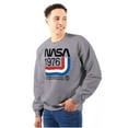 thumbnail image 1 of Classic America NASA 1976 Worm Logo Sweatshirt for Men or Women Brisco Brands L, 1 of 6