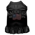 thumbnail image 1 of Classic America Rhinestone Dress for Dogs, Black - 2XL, 1 of 1