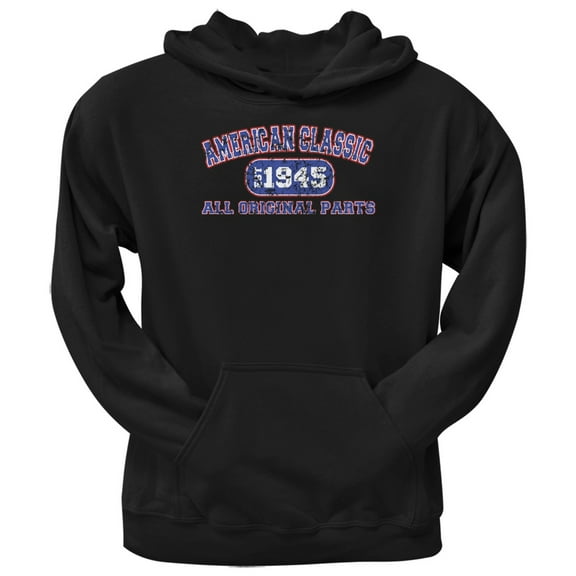 Classic American 1945 Funny Black Adult Hoodie - Medium